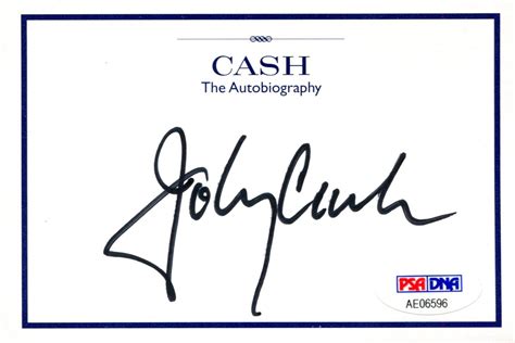 Johnny Cash | PSA AutographFacts℠