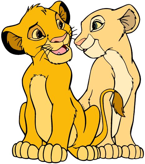 Simba and Nala Clip Art (PNG Images) | Disney Clip Art Galore