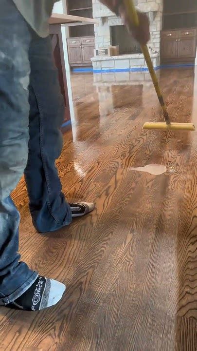 Water Based Finish Application! Duraseal Dark Walnut On Red Oak! - YouTube