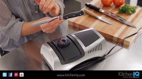 Kitchen IQ Adjustable Electric Sharpener | Electric sharpener, Electric knife, Electricity