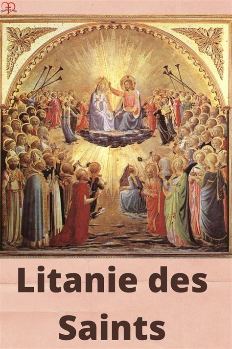 Litanie des Saints | Spiritualité chrétienne, Chant religieux, Saints ...