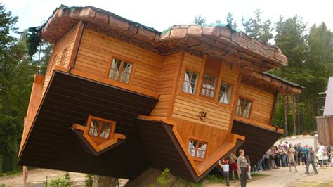World's First Upside Down House in Szymbark, Poland - YouTube