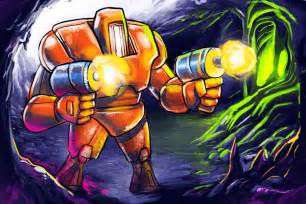 Mech in a Cave by bird-man on Newgrounds