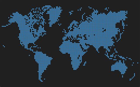 Dots world map by sNowFleikuN on DeviantArt