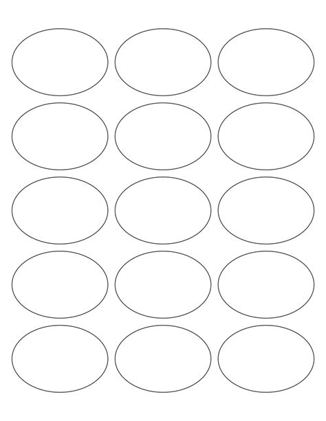 Oval Printable Stickers