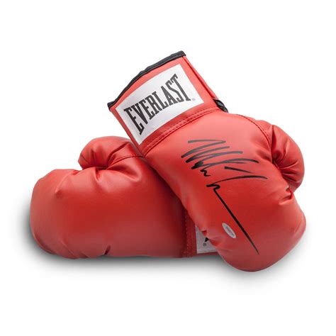 Mike Tyson Autographed Everlast Boxing Gloves | Uncrate