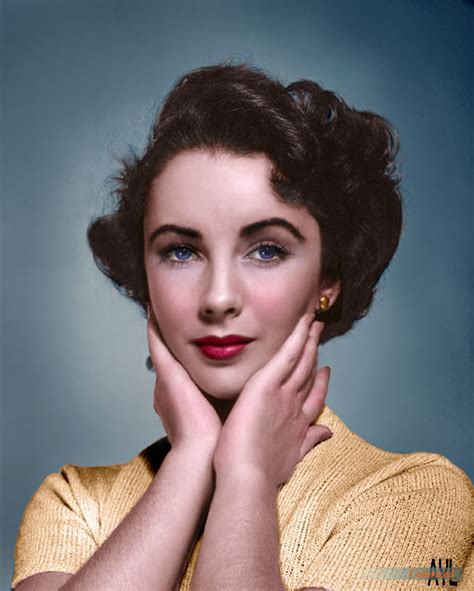 Elizabeth Taylor, colorized from a 1952 photo | Elizabeth taylor, Young ...