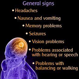 Warning Signs of Brain Tumor | Brain tumor symptoms, Brain tumor awareness, Brain tumor