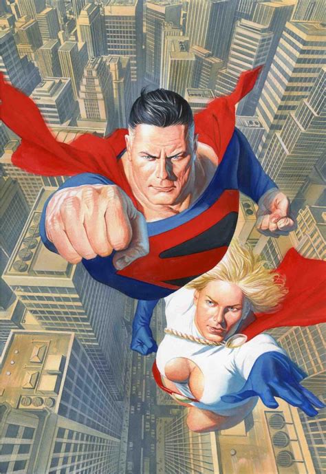 Alex Ross- Wizard-Superman Powergirl cover, in Sal Abbinanti's 'ALEX ROSS - SPRING 2024 Comic ...