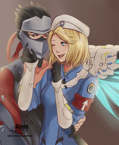 Mercy x Genji | Tumblr | Genji, Anime, Overwatch