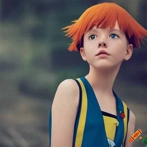Realistic portrait of misty from pokemon on Craiyon