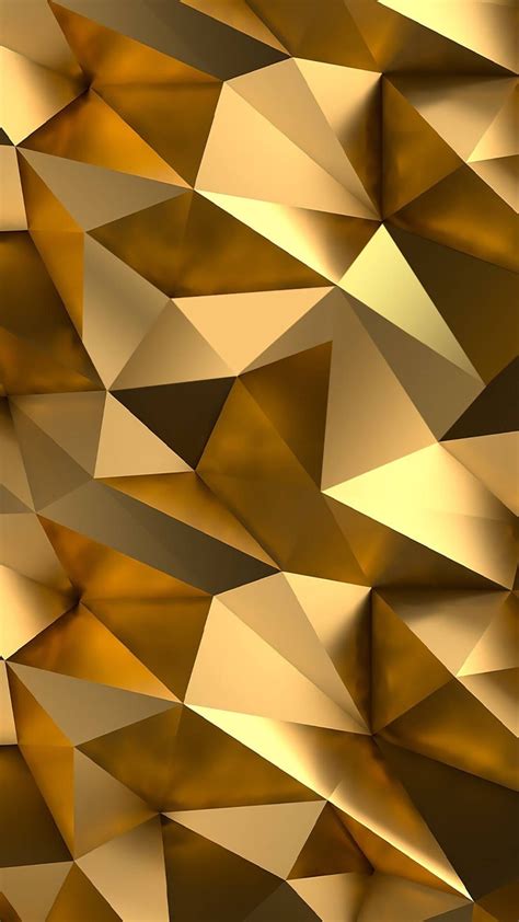 an abstract gold background with many different shapes and sizes, including triangles or rectangles