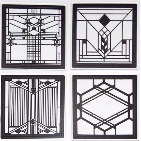 FLW coasters 3 | Frank lloyd wright stained glass, Frank lloyd wright art glass, Frank lloyd wright