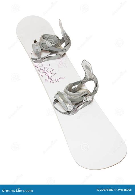 Witte snowboard stock afbeelding. Image of actief, bescherm - 22075883