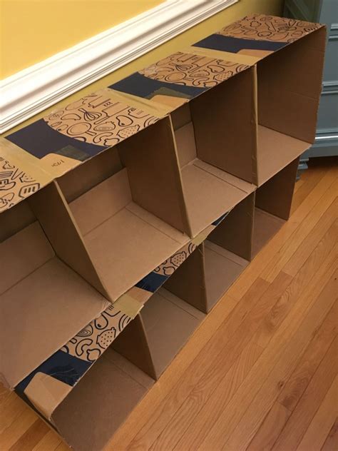DIY Shelving from (gasp!) Cardboard Boxes?! | Diy storage boxes, Cardboard box storage ...