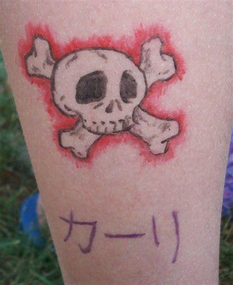 Cool Jolly Roger Skull Flag Tattoo On Chest