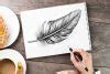 How to Draw a Feather - Steps to Creating an Easy Feather Drawing