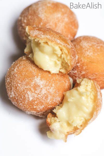 Custard Filled Donuts Recipe - Cream filled doughnuts