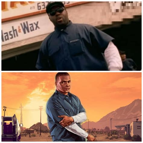 Don't know if anybody has noticed this, but Franklin is dressed exactly the same as the rapper ...