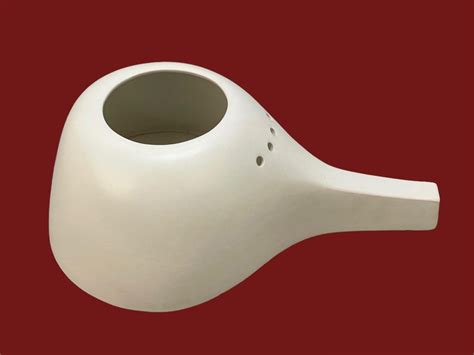 MIdcentury ZS White Ceramic Italian Vase for Nove Bassano del Grappa, 1960s For Sale at 1stDibs