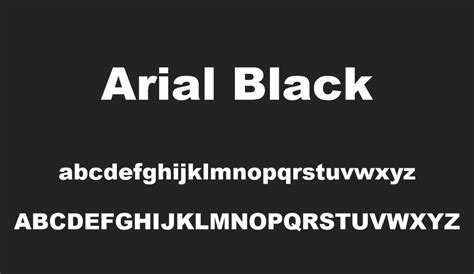 Arial Black font - Font Tr