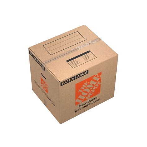 The Home Depot 24 in. L x 20 in. W x 21 in. D Extra-Large Moving Box ...