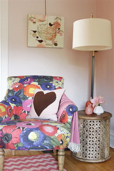 A Guide to Mixing Patterns in Your Home | Amber interiors design, Floral chair, Pattern mixing