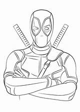 Free Printable Deadpool Coloring Pages sketch template