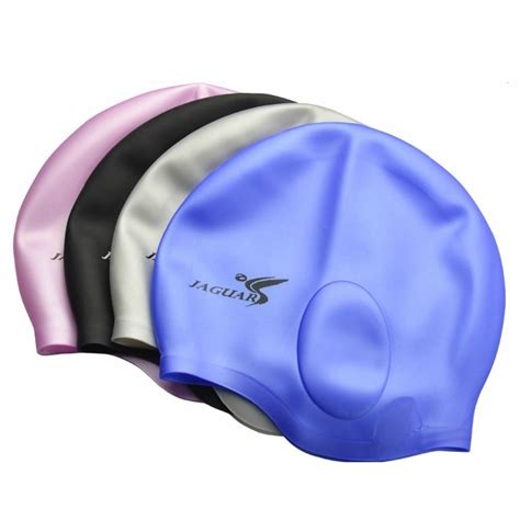 Silicone Adult Ear Protected Swimming Cap - 2 Pcs - Parvaty.com