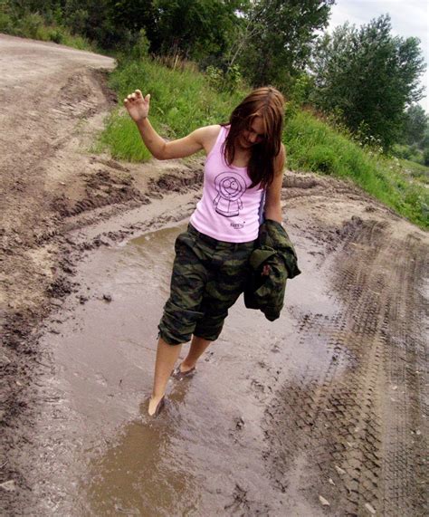 Girl Barefoot in mud 1 by wtflol11 on DeviantArt