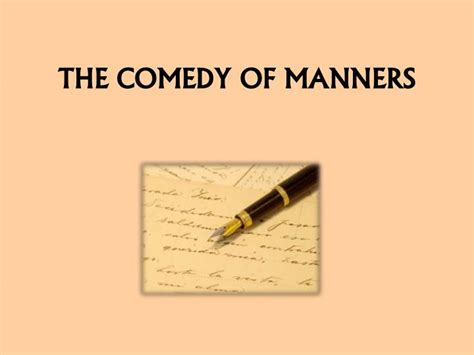 PPT - THE COMEDY OF MANNERS PowerPoint Presentation, free download - ID ...