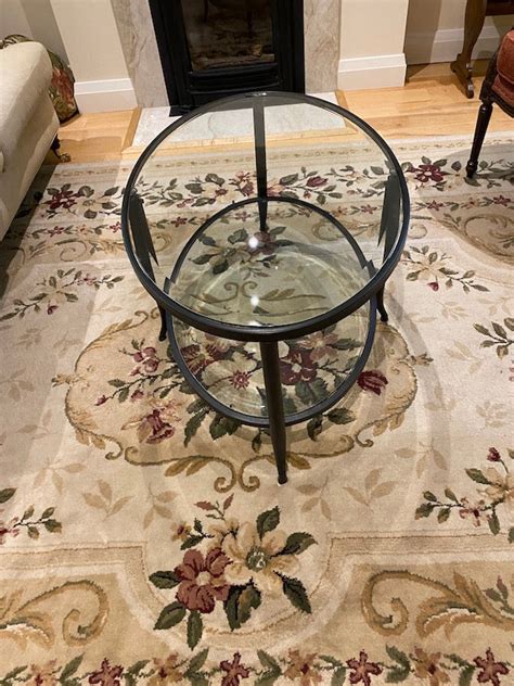 Glass Oval Coffee Table – Sell My Stuff Canada - Canada's Content and Estate Sale Specialists