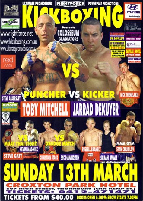 Ax Muay Thai / Kickboxing Forum - Ultimate/fightforce/powerplay Show 13th March 2005