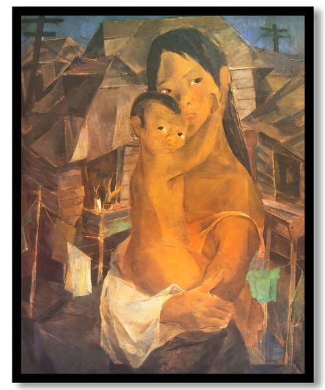 Madonna of the slums by Vicente Manansala (1950) - Wall Art, Hanging Wall Decor, Home Decor ...