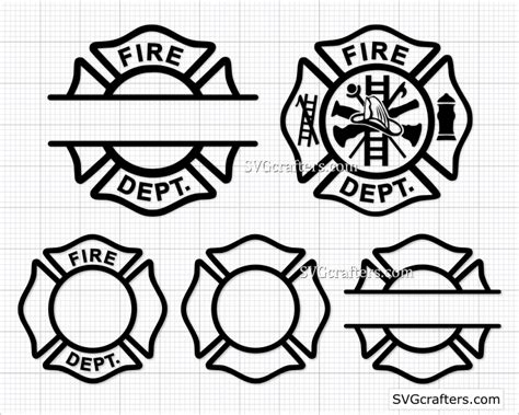 Fire Dept svg, Maltese Cross svg, Firefighter svg - SVGcrafters