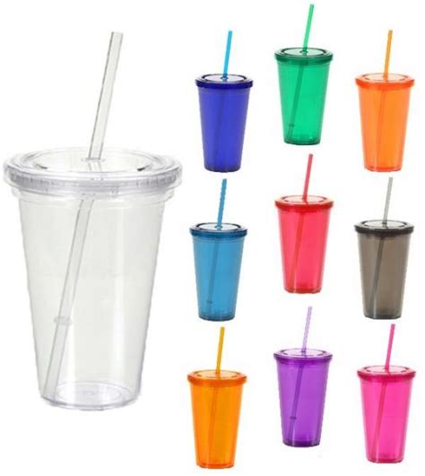 Tumbler Cups With Straws