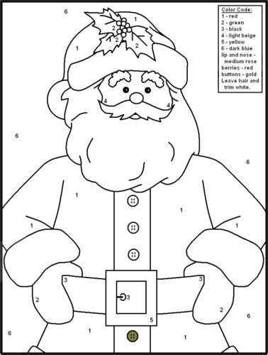 Free Printable Christmas Color By Number Activity Sheets And Coloring Pages