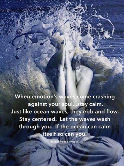 A good analogy... if the ocean's waves can become calm, so can we. 💕Thank You! | Spirituality ...