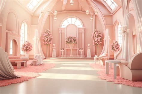Wedding architecture building flower. AI | Premium Photo Illustration - rawpixel