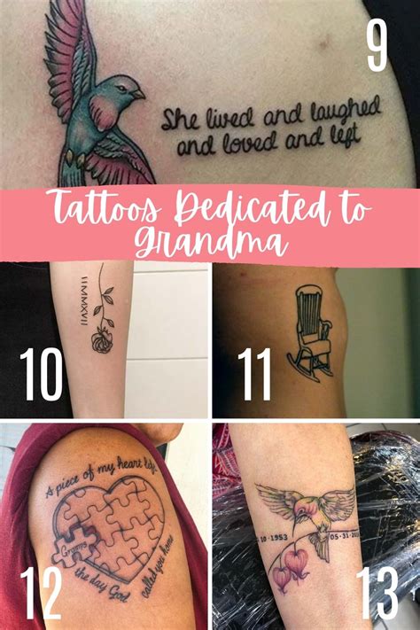 Small Grandma Tattoos For Grandchildren, 31 Grandmother Tattoo Photos Meanings Steal Her Style ...