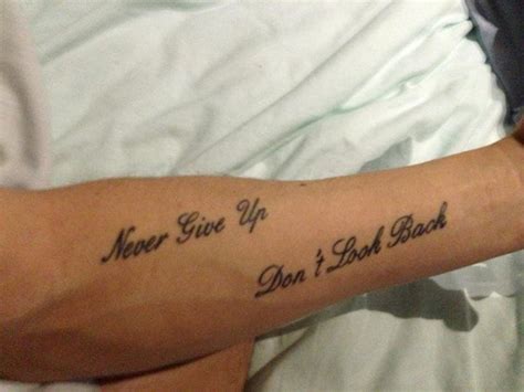 Dont Look Back Tattoo