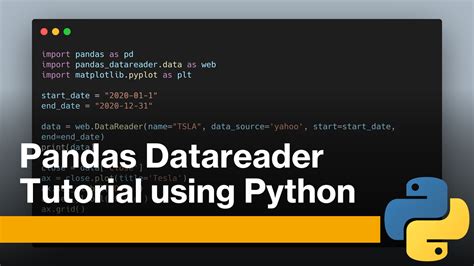 Pandas Datareader using Python (Tutorial)