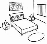 Beautiful And Modern Bedroom Coloring Pages  sketch template