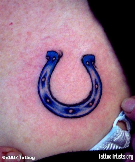 Indianapolis Colts tattoo | Horse shoe tattoo, Tattoos, Picture tattoos