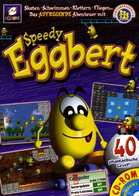 Speedy Eggbert (2000) Windows box cover art - MobyGames