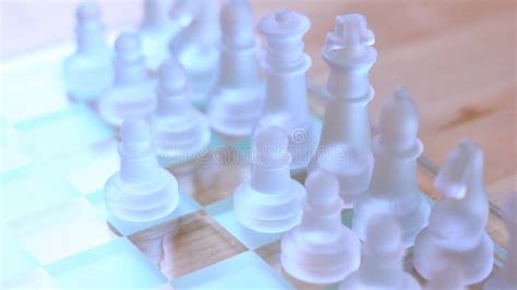 Macro Closeup of Glass Chess Pieces in Natural Light. Stock Photo - Image of macro, closeup ...