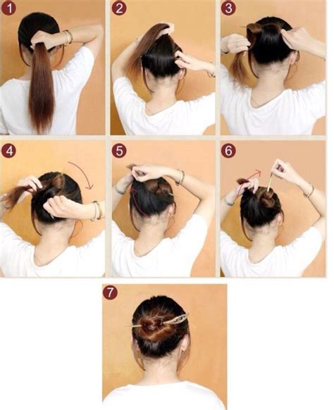 Hair stick bun | Hairstick hairstyles, Japanese hairstyle, Chopstick hair