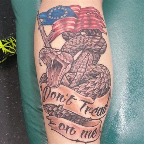 Don't Tread on Me tattoo | Redneck tattoos, Patriotic tattoos, Military tattoos