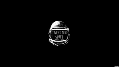 I need more space illustration, minimalism, astronaut, black background ...