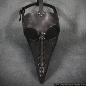 Black Plague Mask for Glasses Wearers for sale - Made in USA